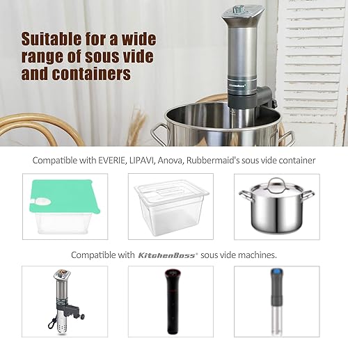Miniatura 5 de Reemplazo de abrazadera de soporte Sous Vide soporte de fijación para cocina KitchenBoss Sous Vide, compatible con cocina de precisión Anova, 2.0,