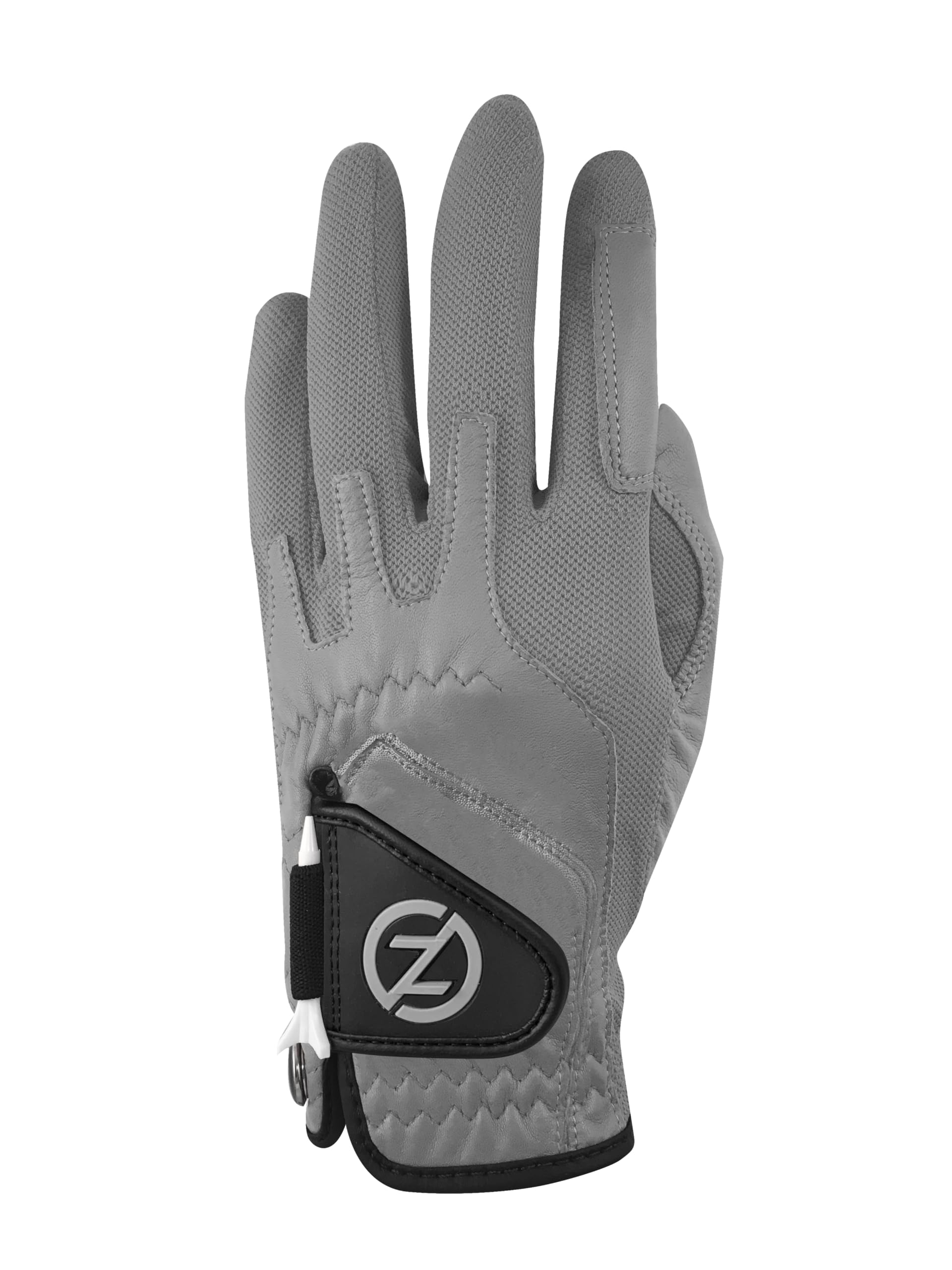 Zero Friction Men's Cabretta Elite Left Hand Golf Glove, One Size, Grey