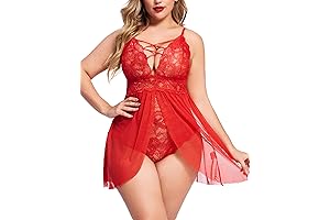 Ravishing Red Lingerie, A Sultry Treat for Curvaceous Beauties