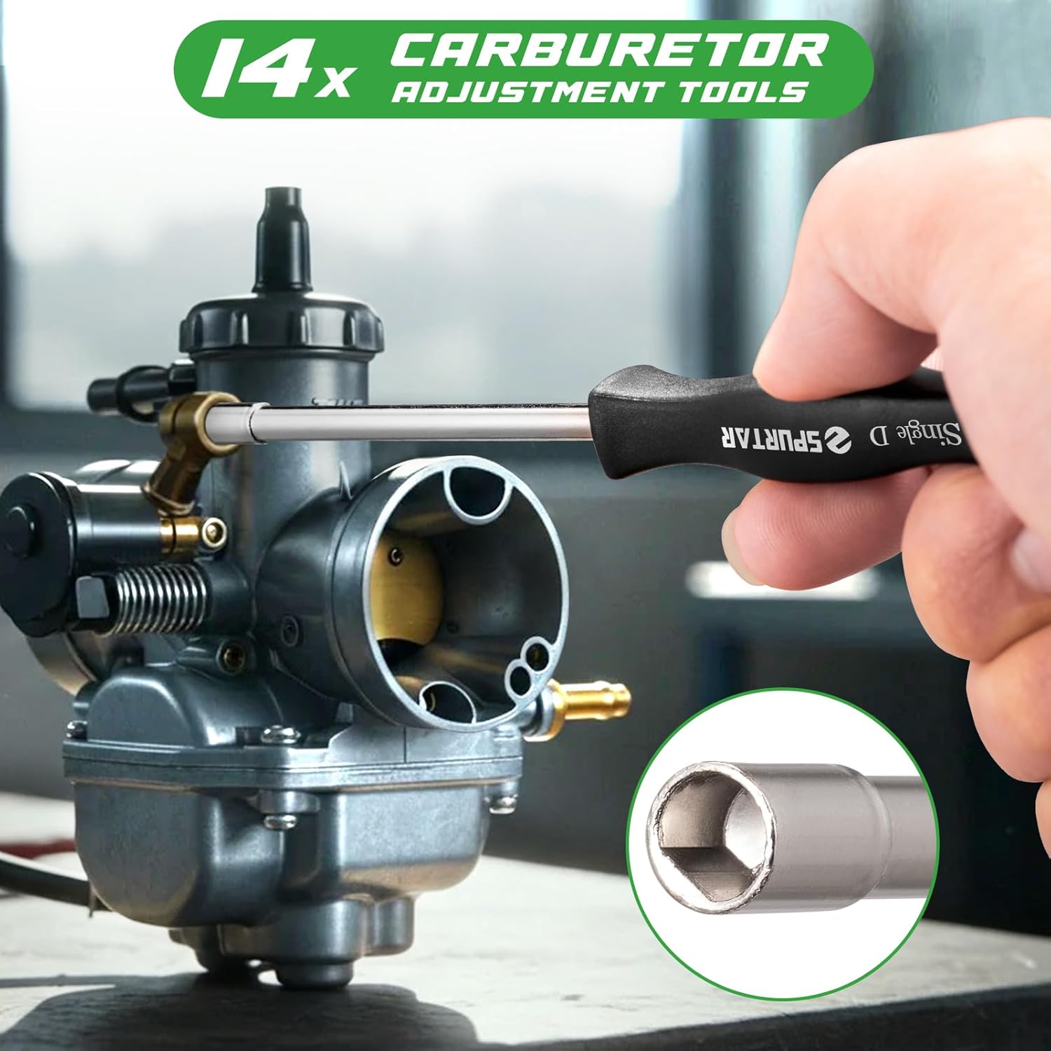Spurtar 14 PCS Carburetor Adjustment Tool Carburetor Cleaning Kit for Echo STIHL Poulan Husqvarna Carb Adjusting Tool – Small Engine Carb Adjustment Tools for Tuning and Carburetor Cleaning Tools