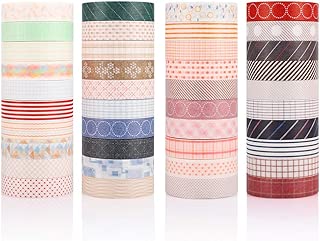 Accmor 40 Rolls Washi Tape Set, Decorative Washi Masking Tape for Scrapbooking, Bullet Journals, Planners, Gift Wrapping,DIY Decor and Craft Supplies - coolthings.us