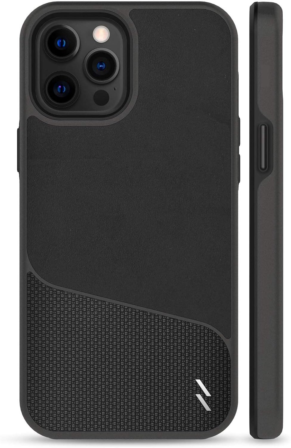 ZIZO Division Series for iPhone 12 Pro Max Case - Sleek Modern Protection - Nylon Black