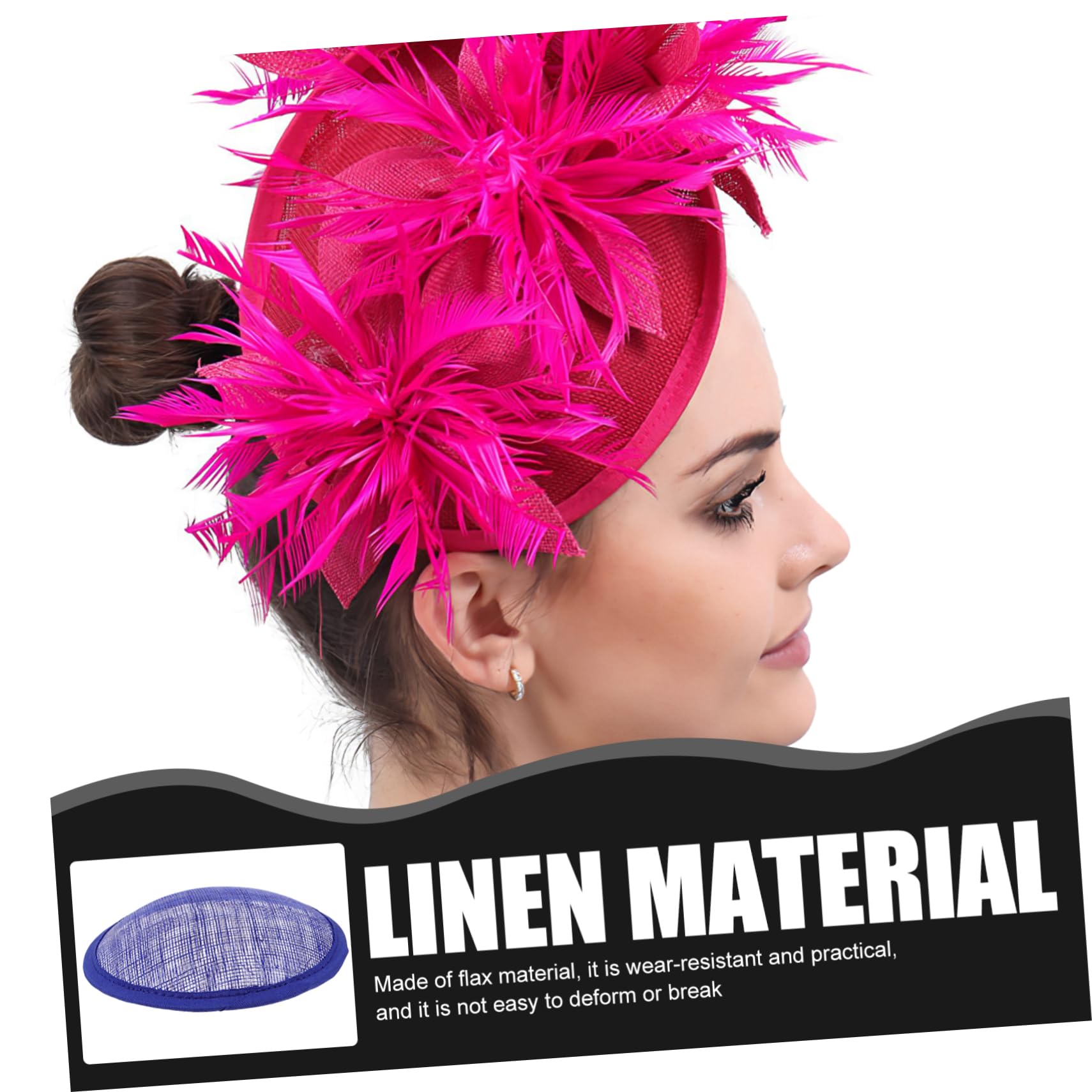 WOFASHPURET Diy Hat Making Base Mesh Base Breathable Mesh Headwear Hat Making Supply Time-saving Diy