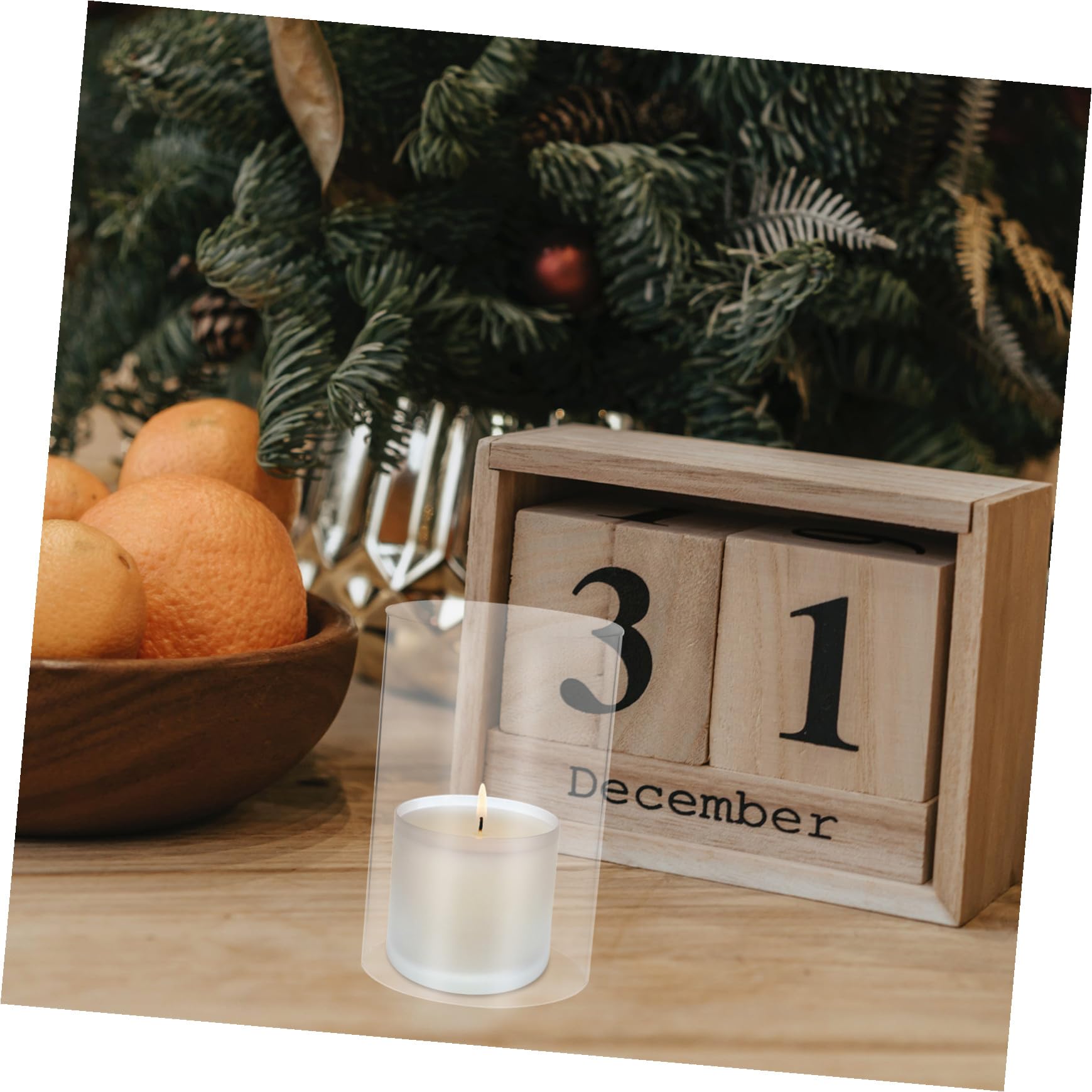 Ipetboom Bougeoir Cylindrique En Verre Transparent 10x15cm Lot De 2 Étanche Décoration De Mariage Fête Abat-jour En Verre Résistant Décoration Intérieure