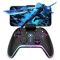 Vista 1 de Bcofo Wireless Mobile Game Controller for iOS/iPhone/Android/Cell Phone/Switch/Laptop, Gaming Gamepad with Phone Clip for Gamers, Hall Effect