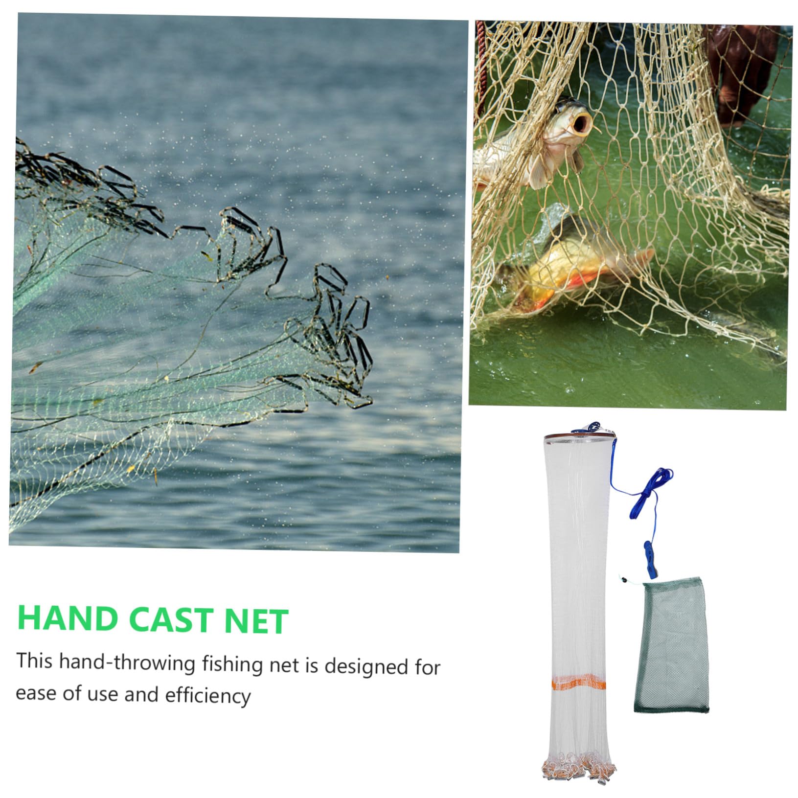 ERINGOGO Retino Da Lancio Facile Retino Da Pesca Per Esche Per Gamberetti Per La Pesca Di Pesciolini A Mano
