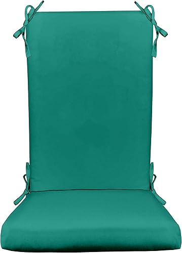 RSH Décor - Cojines de espuma para silla mecedora para interiores y exteriores, elige tamaño y color, (tamaño grande, color Cancún)
