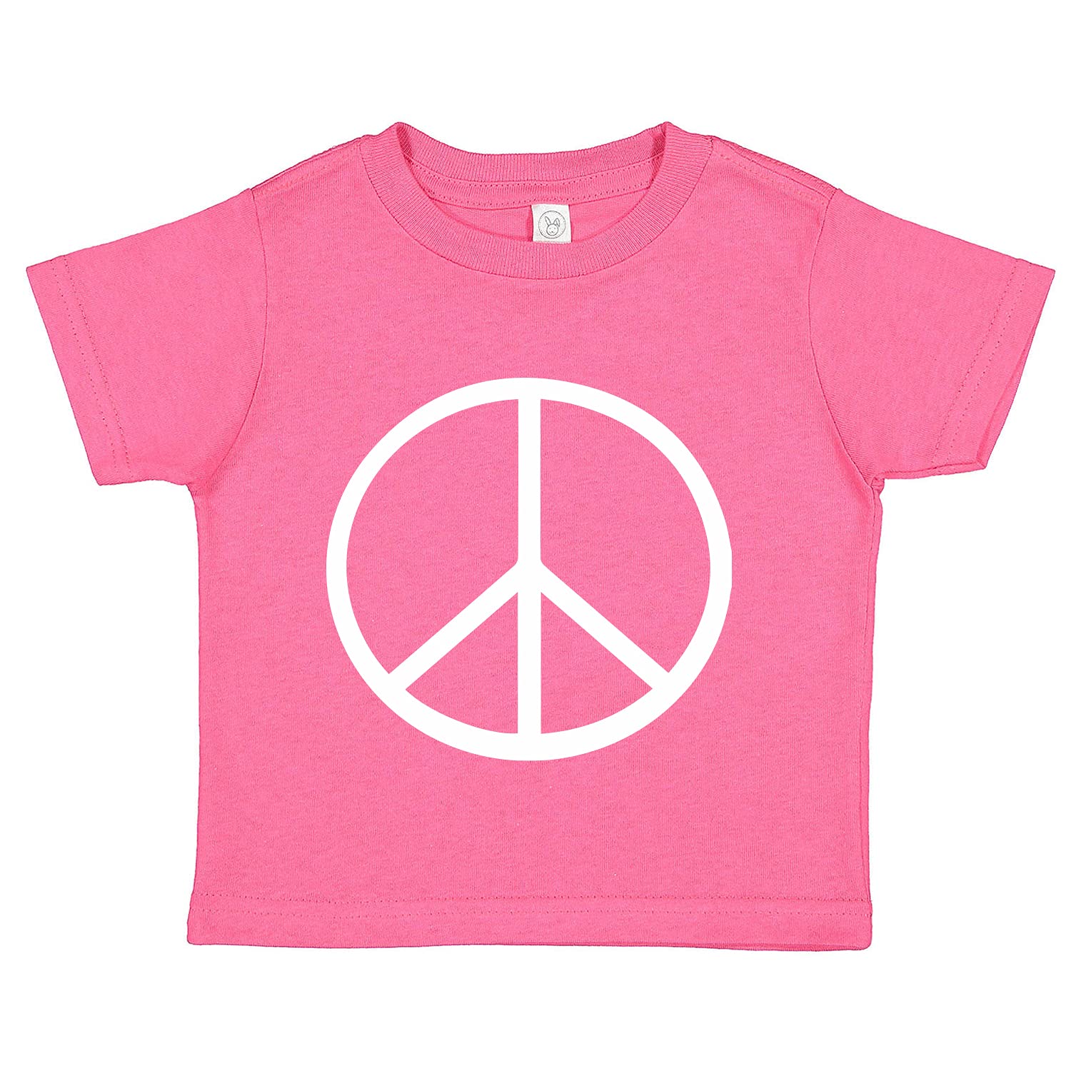 Tees & Tails Peace Sign Baby Infant Toddler Tee Shirt (Assorted Colors)