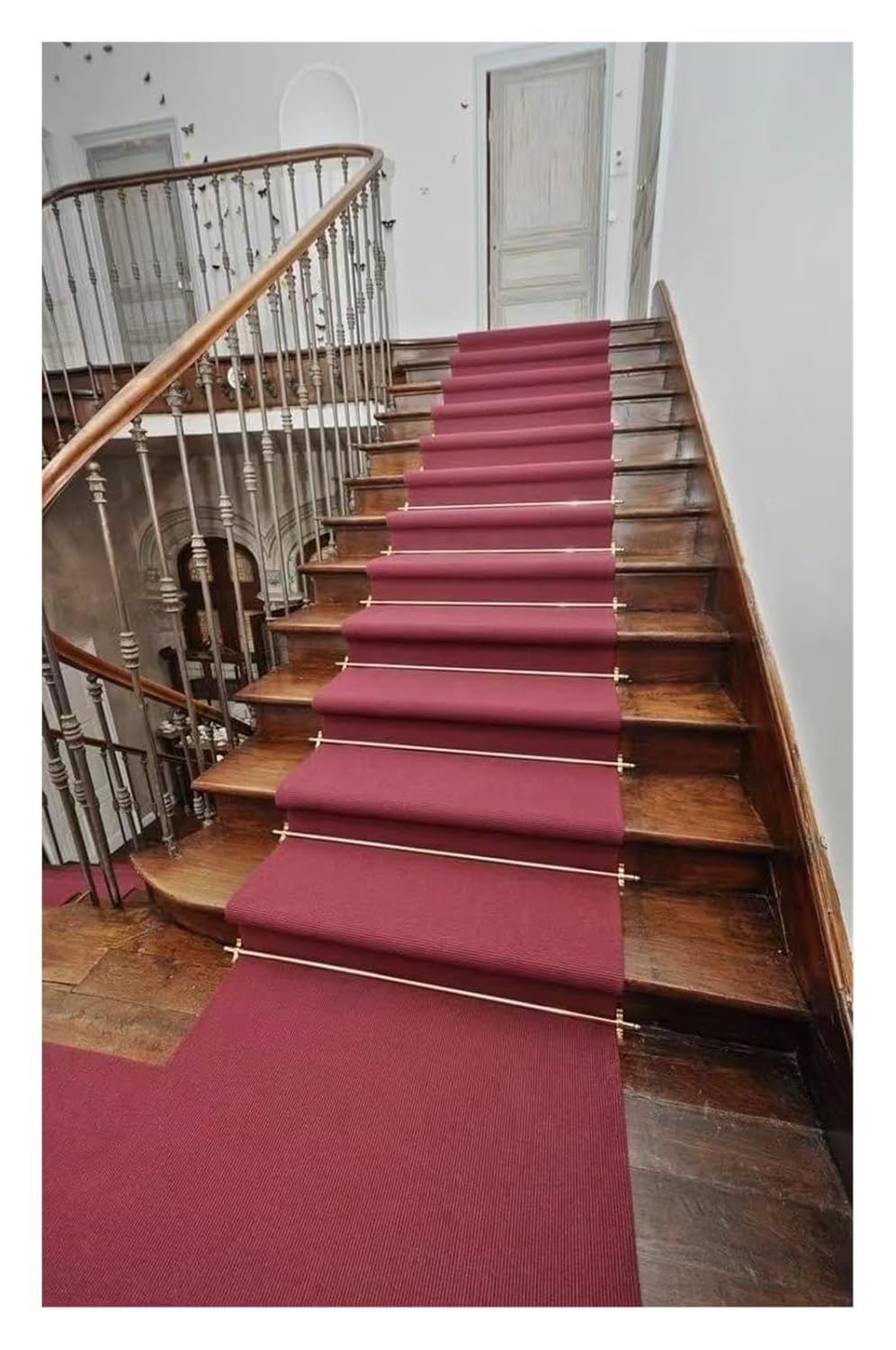 Stair Rods Indoor Stair Carpet Non-Slip Bar,Decorative for Carpet Runners(70cm/27.6in/2.3ft)
