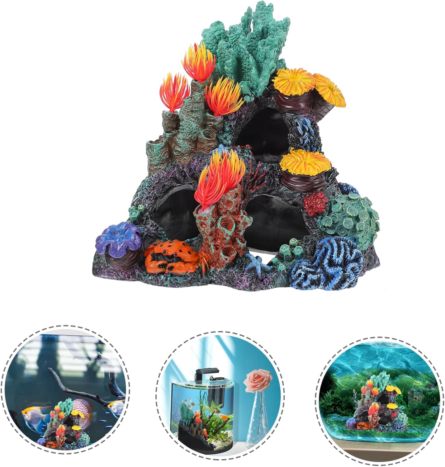 Didiseaon Artificial Coral Decoration for Aquariums Vibrant Plant for Fish Tanks Housewarming Multi-Scene Use Safe for Fish and Water Quality