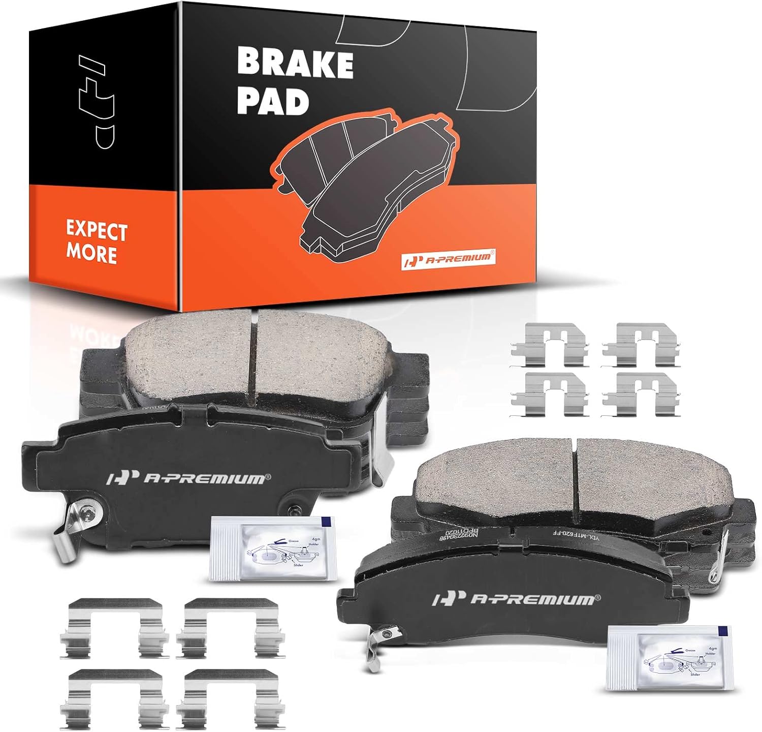 A-Premium Front and Rear Brake Pads Replacement for Honda Ridgeline 2006-2011 Acura TL set of 2