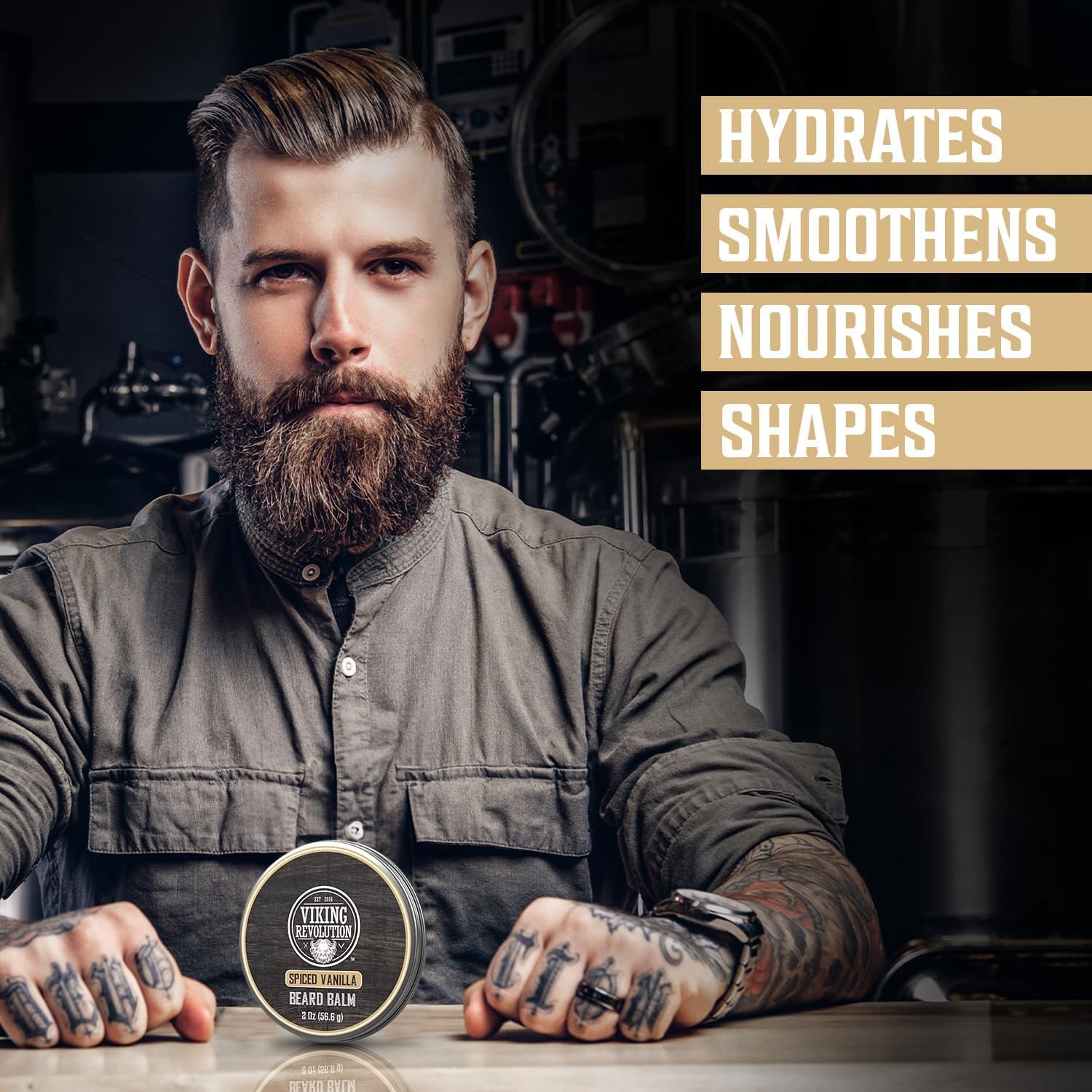 Viking Revolution Beard Balm - Spiced Vanilla - 2 oz