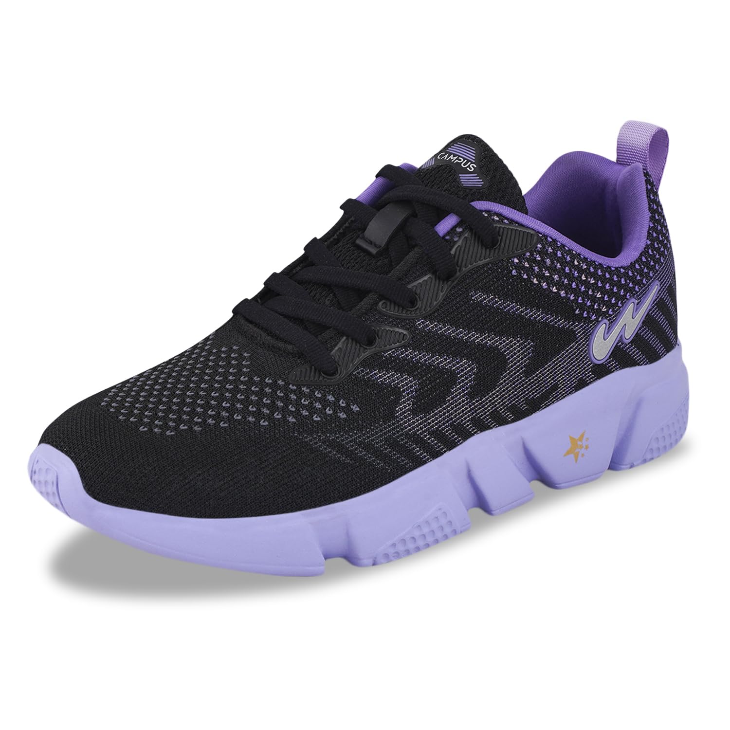Campus Womens Julian BLK/Purple Walking Shoes - 8UK/India 22L-908 (B0CGR6DMKC) Amazon Price History, Amazon Price Tracker