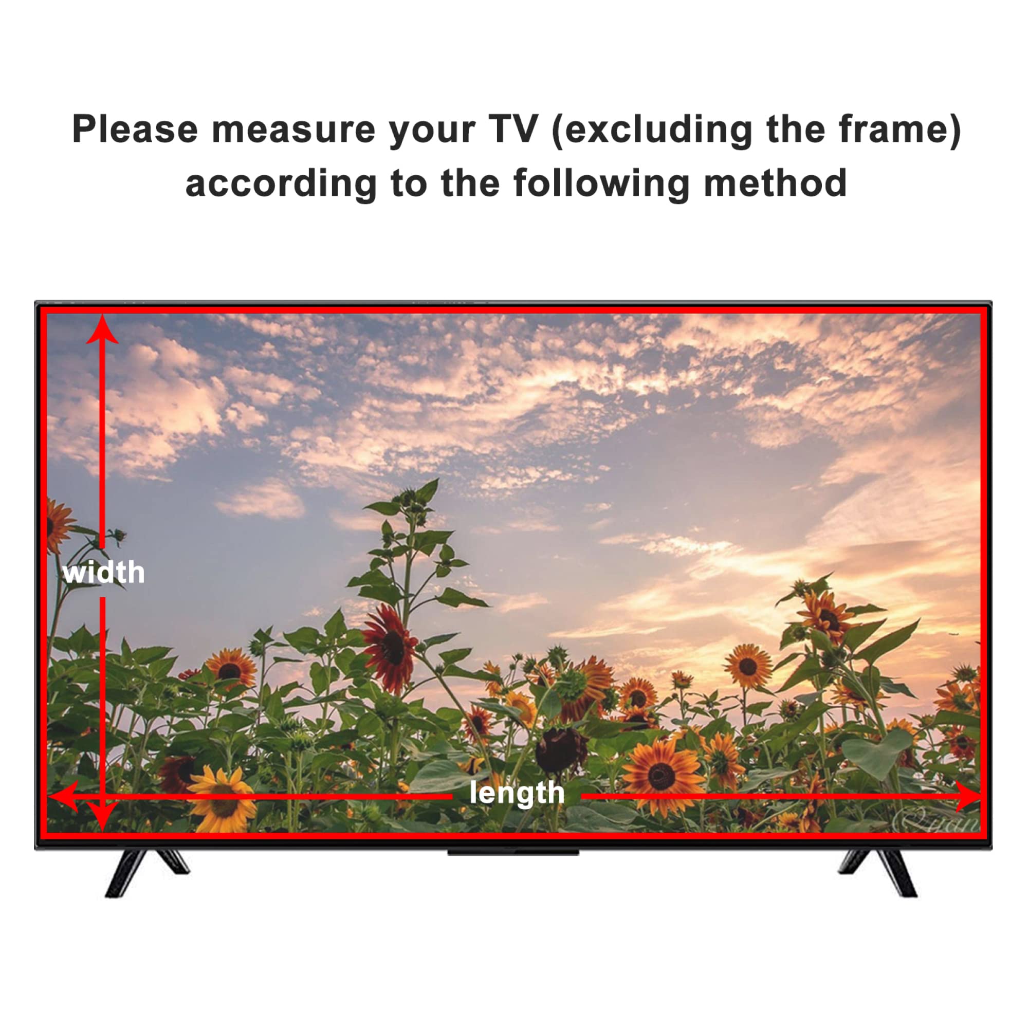 Folia ochronna na ekran anty-niebieskie światło 43-75 cali Matowa folia ochronna na ekran monitora TV Antyodblaskowa Antyrefleksyjna Zmniejsza zmęczenie oczu dla ekranu LCD L(43in942x529mm