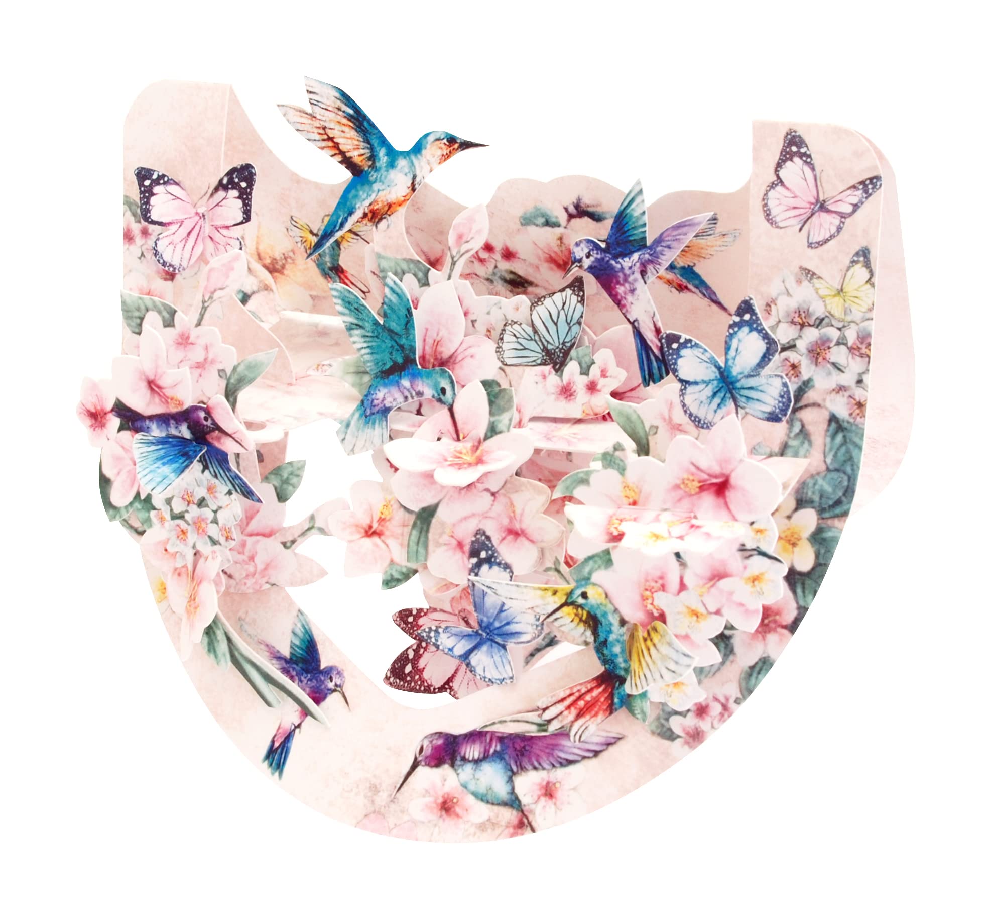 Santoro Swing Card - Happy Birthday Floral