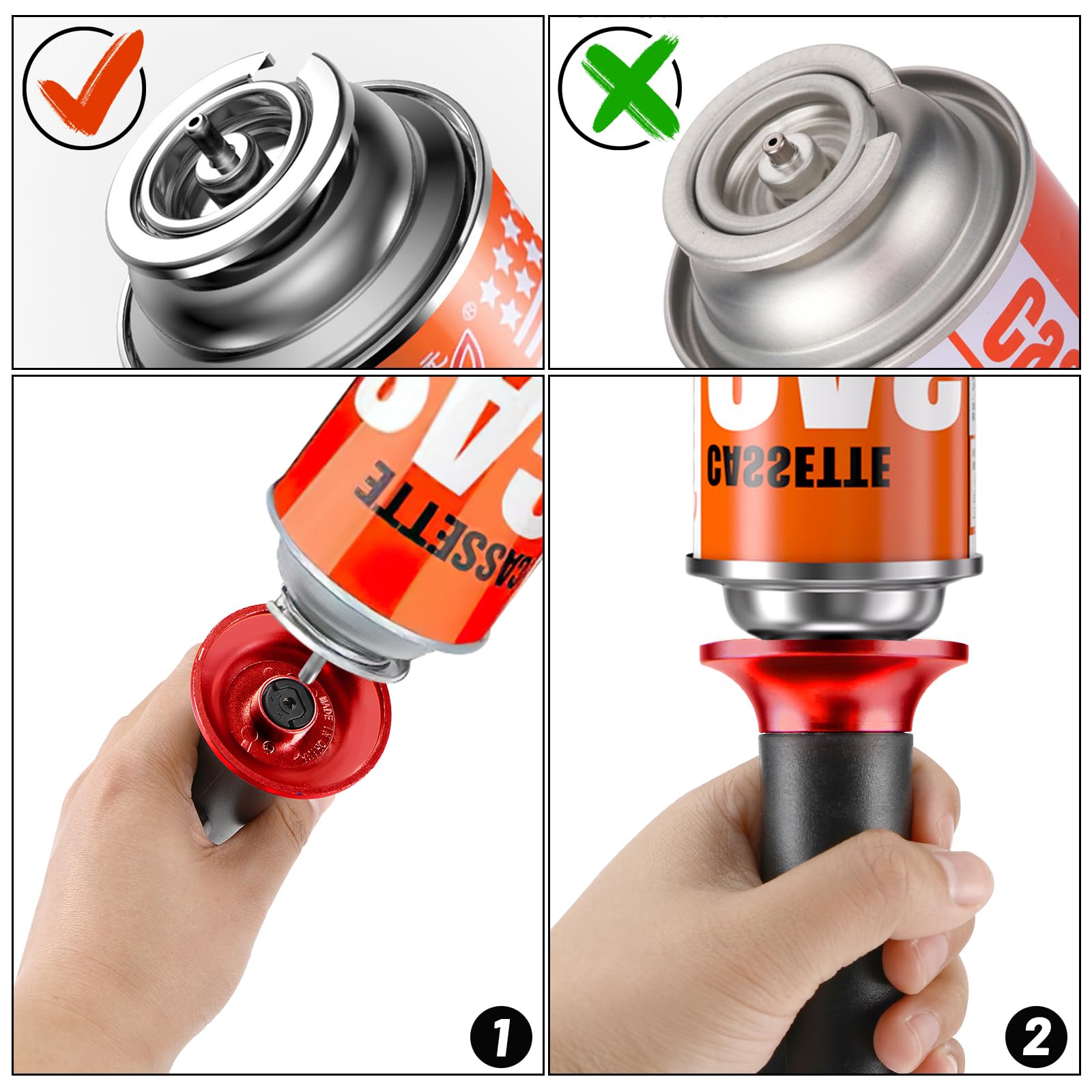 Sondiko Lot De 2 Chalumeaux Au Butane Avec Flamme Réglable