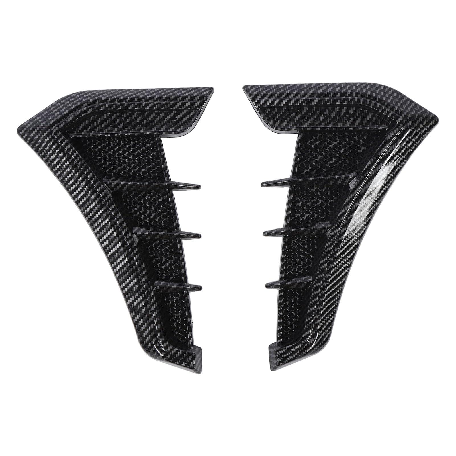Side Vent Trim 1 Pair Side Vent Trim Sporty Look Enhanced Performance Side Mudguard Air Wing Vent Trim Sticker for 1 Series E90 E91 (Carbon Fiber Style)