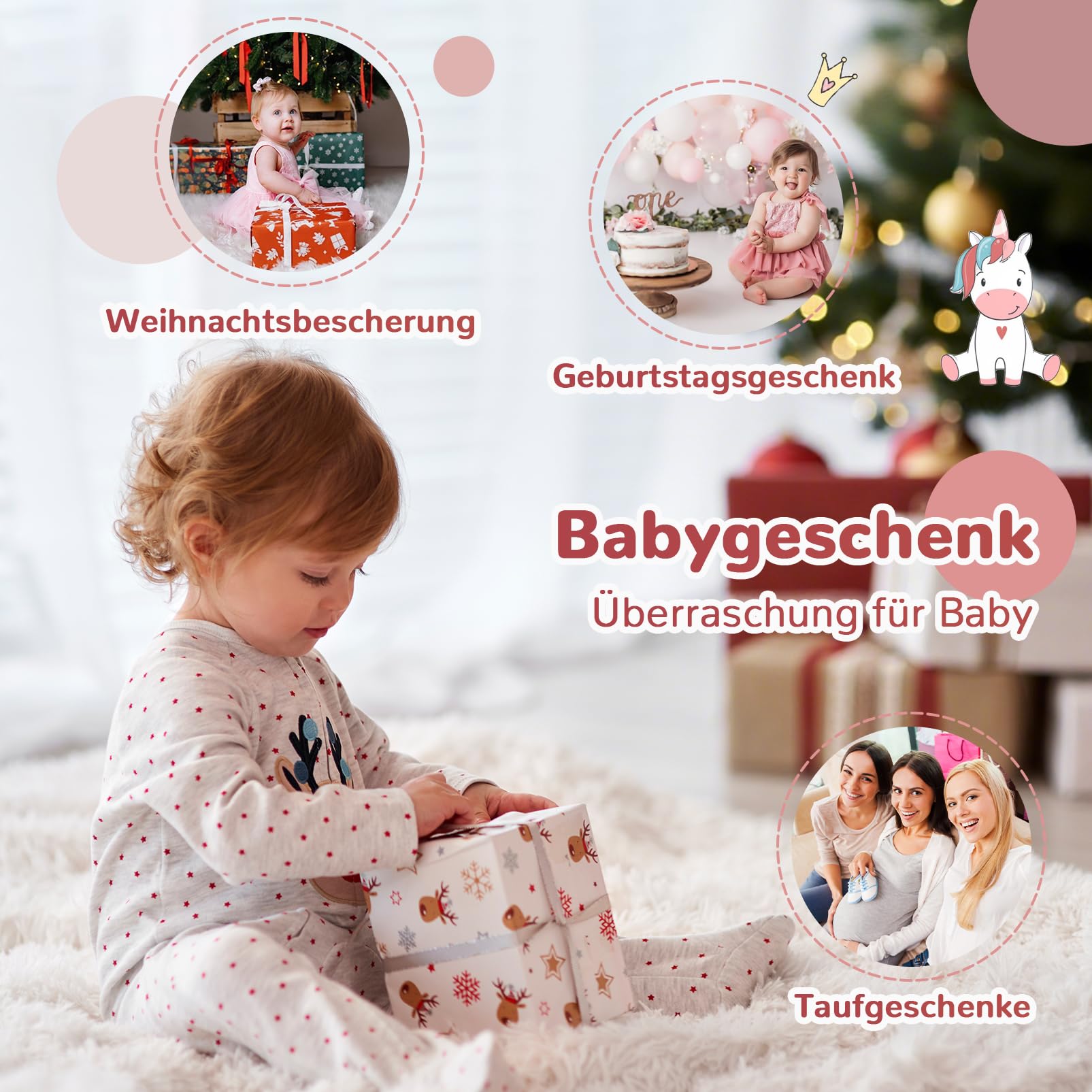 5 in 1 Babyspielzeug ab 6 Monate, Montessori Spielzeug Baby ab 6 Monate | ﻿ Motorikspielzeug ab 6 Monate, Stapelspielzeug Blöcken, Baby Spielzeug Geschenk 6 12 monate Mädchen Junge