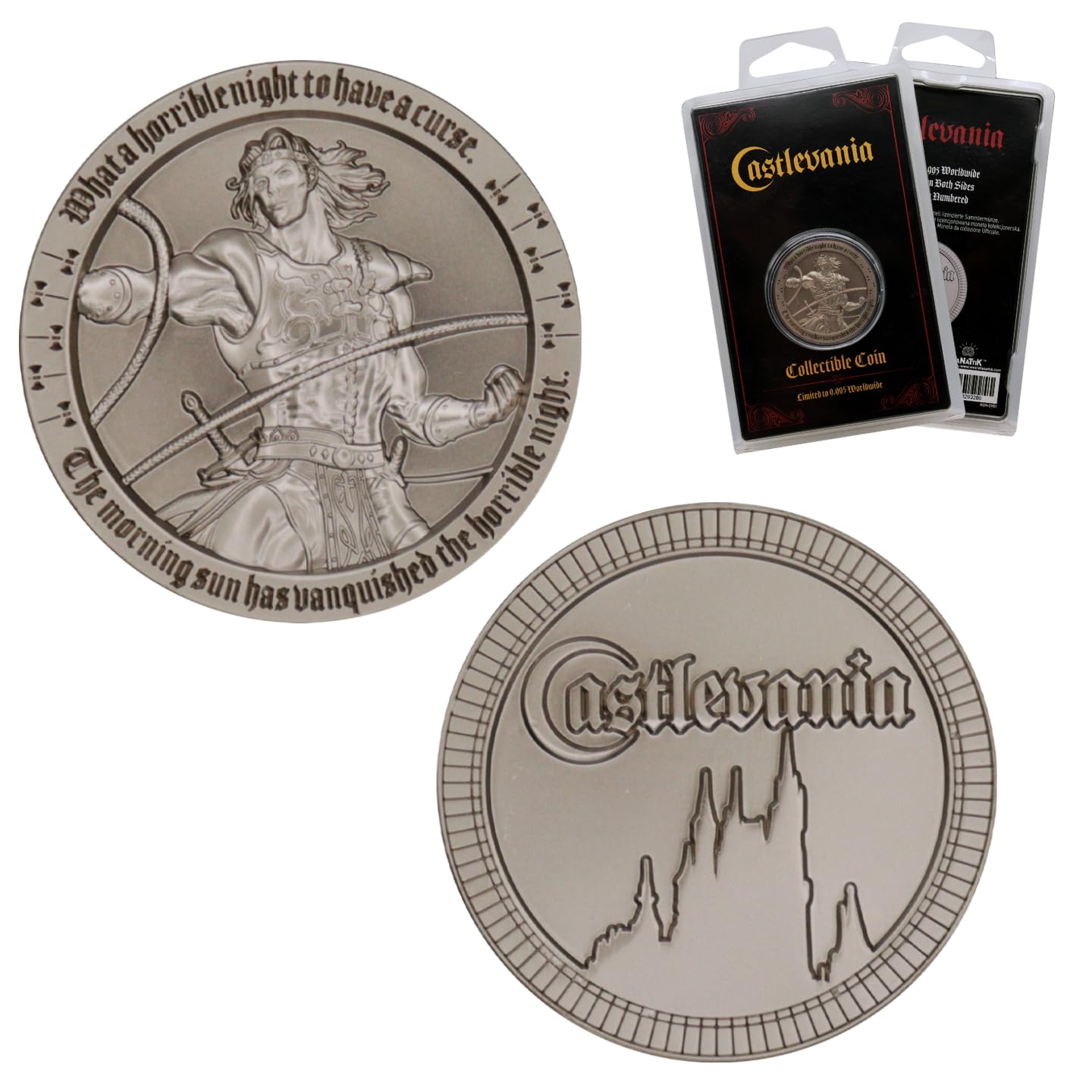 Castlevania Simon Belmont Sammelmünze | Limitierte Auflage 9.995 Stück, 38 Mm | Offizielles Lizenzprodukt