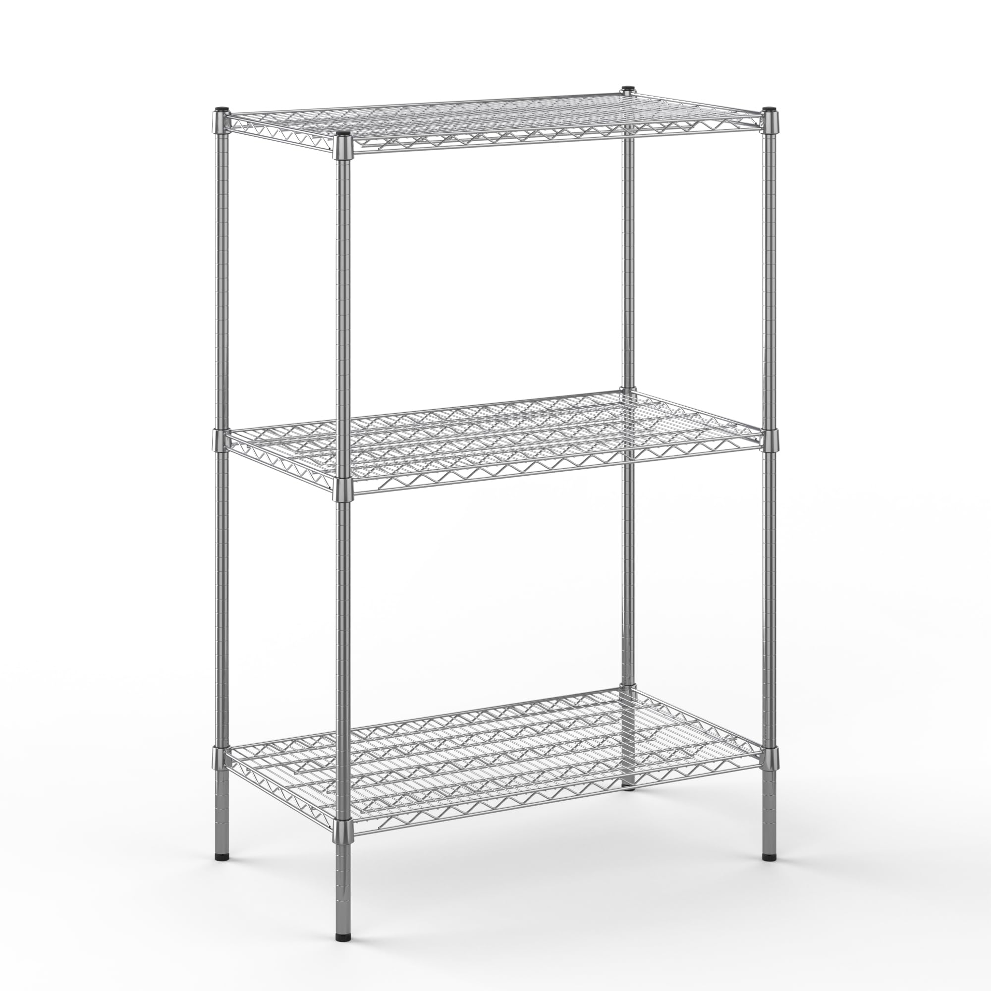21" Deep x 36" Wide x 54" Height Wire Shelving Kit | 3-Tier | NSF Commercial Storage Rack Unit