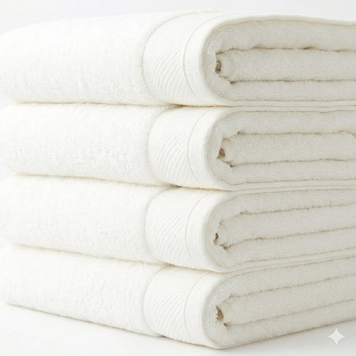 4 Toalhas De Banho Gigante Gramatura 500 G/m² Grossa Felpuda Eleganz (Branco)