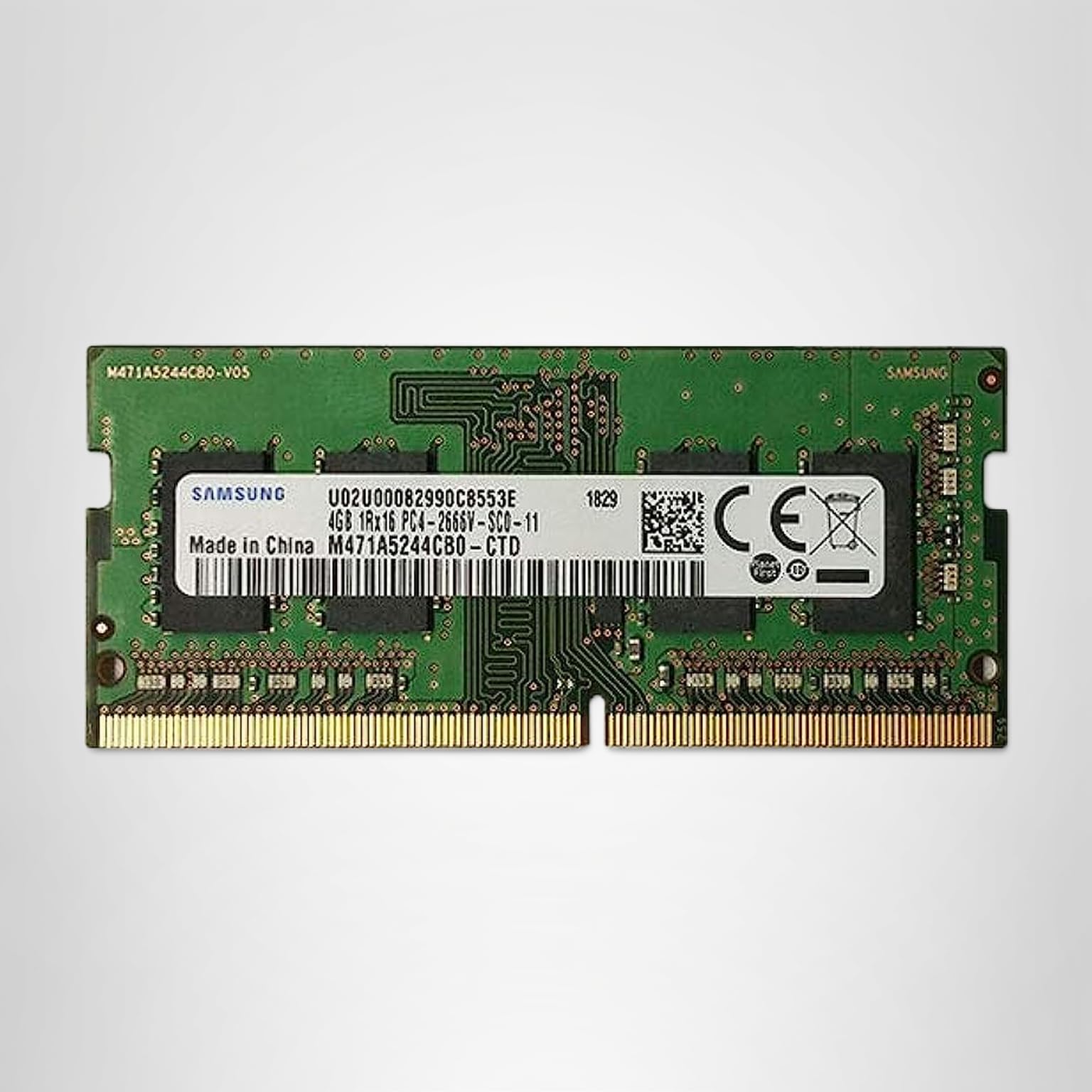 Samsung 4GB DDR4 PC4-21300, 2666MHZ, 260 PIN SODIMM, 1.2V, CL 19