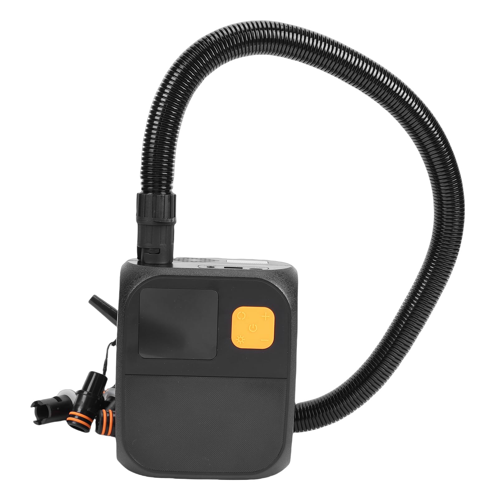 Pompa elettrica ricaricabile con 6 ugelli universali con luce a LED, per stand up paddleboard, kayak, tende, materassi gonfiabili