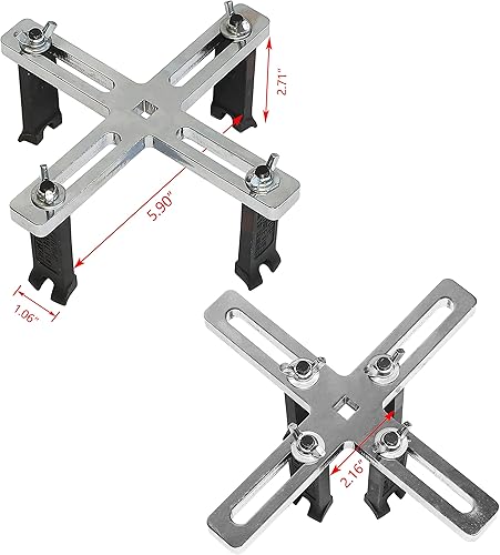 Miniatura 7 de DPTOOL Llave de tapa ajustable para depósito de combustible, 4 mandíbulas, bomba de combustible, cubierta de remitente, herramienta de extracción de