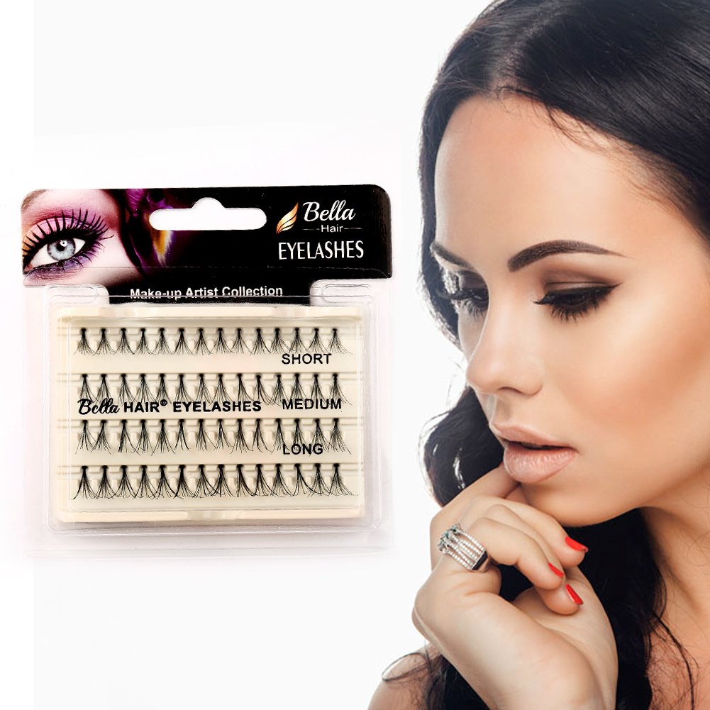 Bella Hair Natural Flare Individual lashes, 4 lengths available, 56 count (10 12 12 14mm)