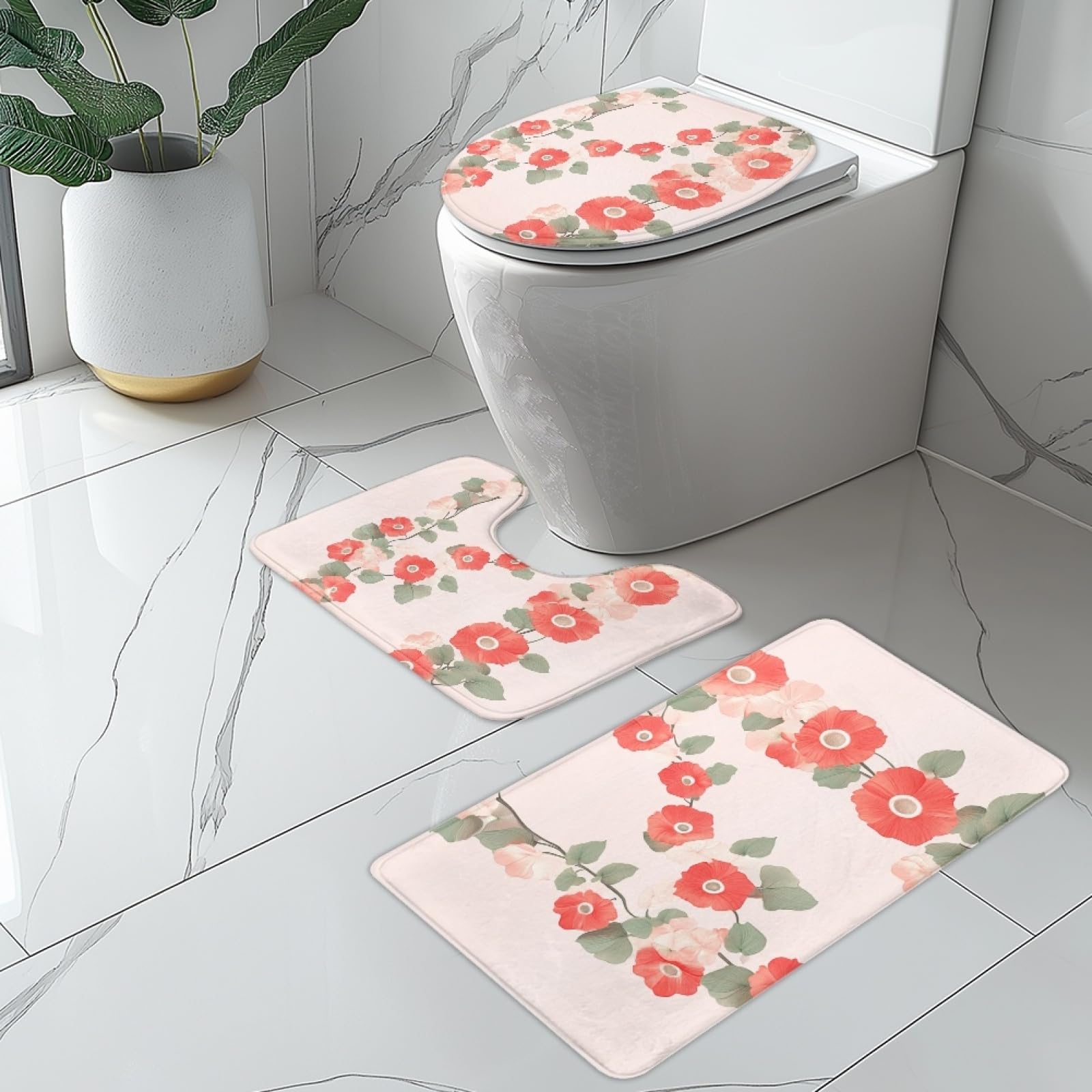 Tapis de bain antidérapant contre le sol froid des toilettes
