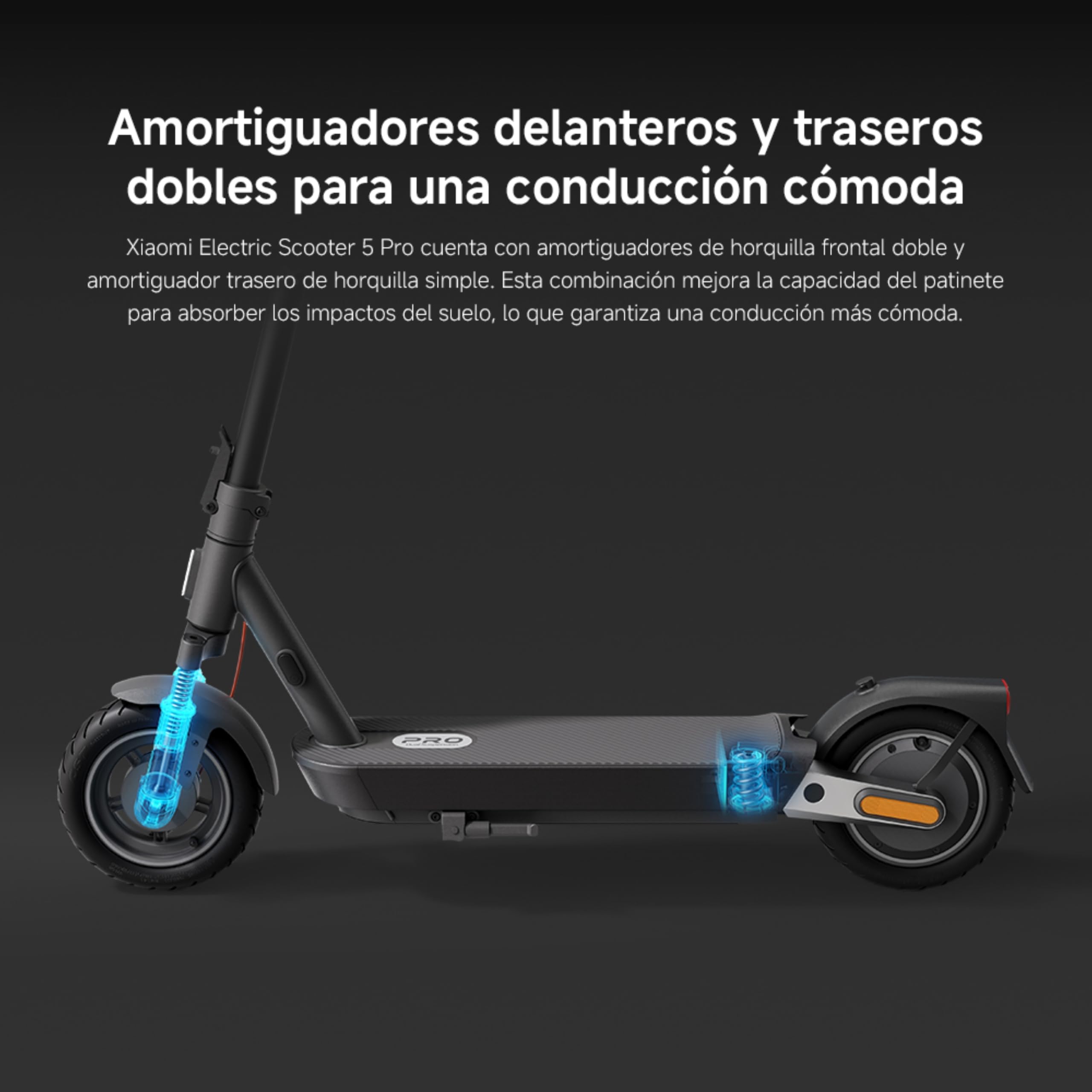 Xiaomi Scooter 5 Series ES, Patinete Electric, Potencia Maxima de 1000W-250W, Autonomía 20KM-60KM, Ruedas de 8,5"-10" Certificado por la DGT (Versión ES) — view 2