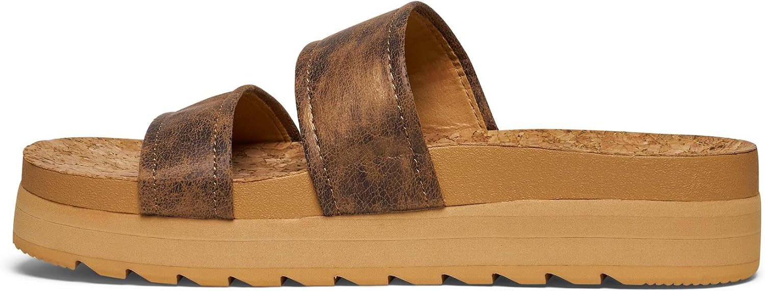 Sanuk Womens Alt-Itude | Platform Sandals Women | Womens Fashion Slide Sandals | Molded Footbed with Arch Support