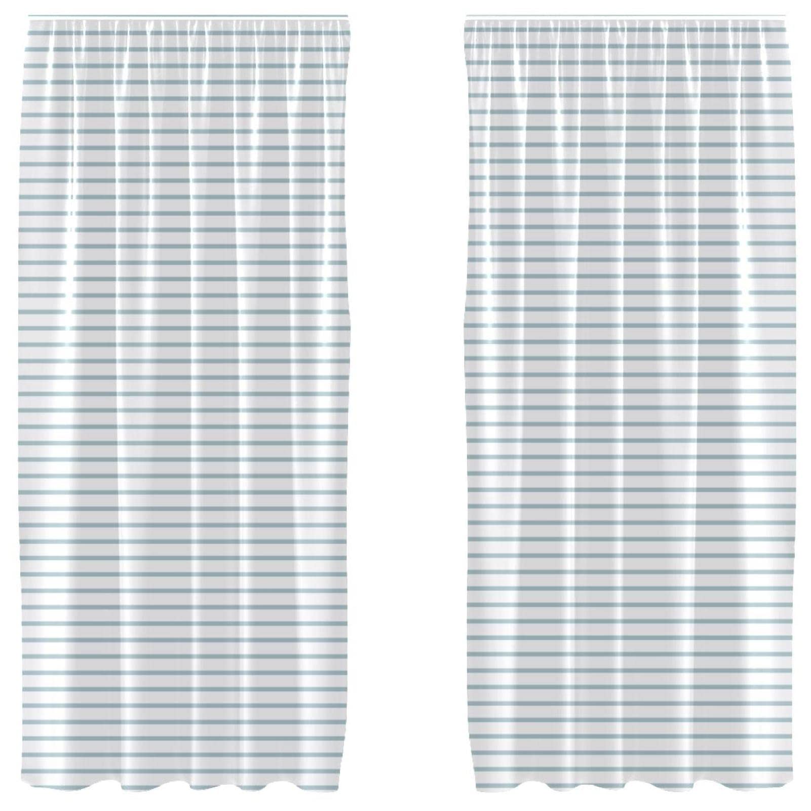 Cortinas azul agua de salón para crear un ambiente relajante en dormitorios luminosos