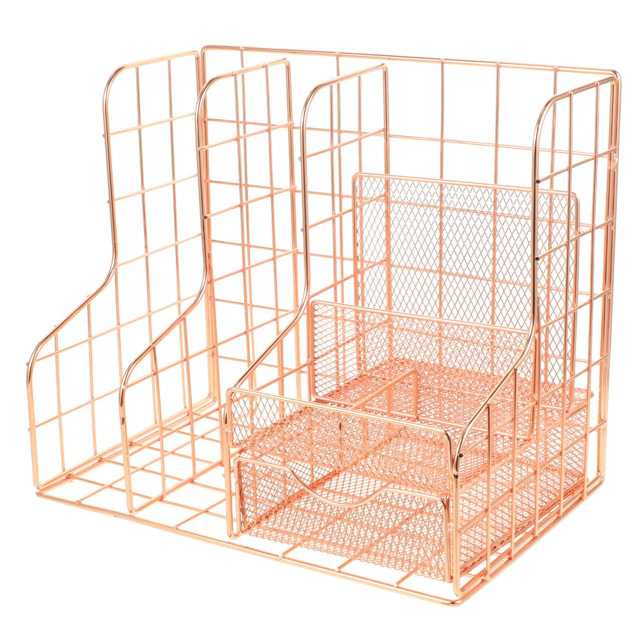 NUOBESTY Organiseur De Bureau Maille Support Métal Organisateur De Documents pour Bureau Rangement