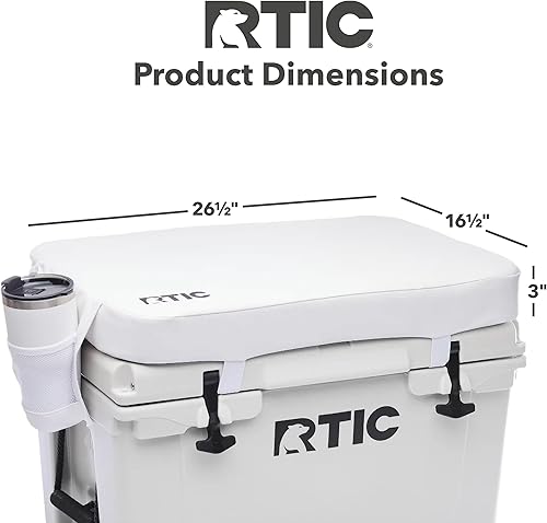 Miniatura 4 de RTIC Cooler Seat Cushion Compatible Hard Coolers, Great for Family Travels, Boating Or Hunting, Easy Clean Vinyl, Buckle Fastening and Anti Slip