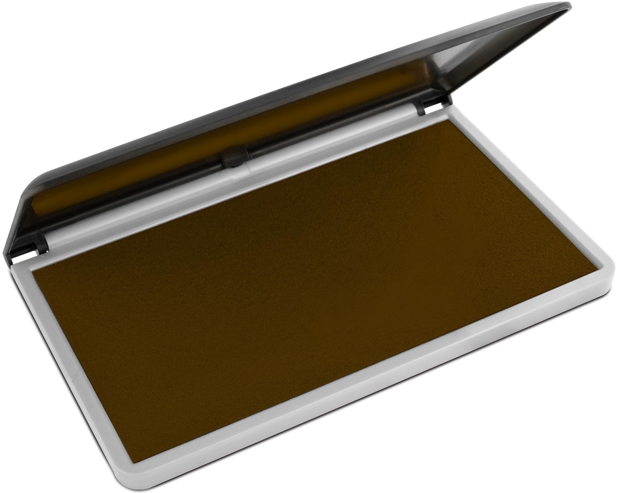MaxMark - Almohadilla de tinta rectangular de fieltro negro, rojo, azul, morado, verde, marrón, naranja, azul claro, rosa o seco para sellos de mano grandes (8,89 x 15,24 cm)