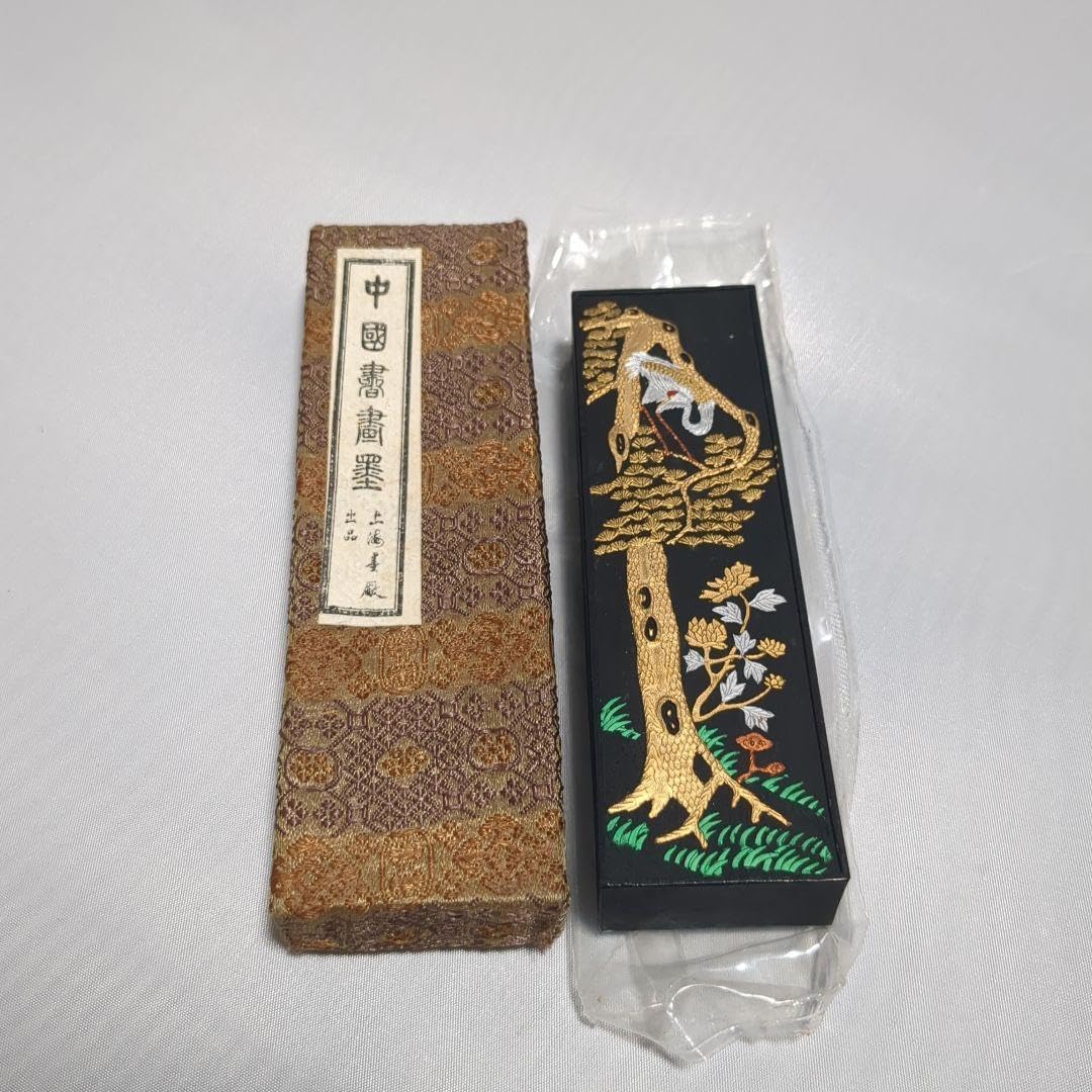 中国 書画墨 古墨 松鶴遐齢 骨董品 中国 書画墨 古墨