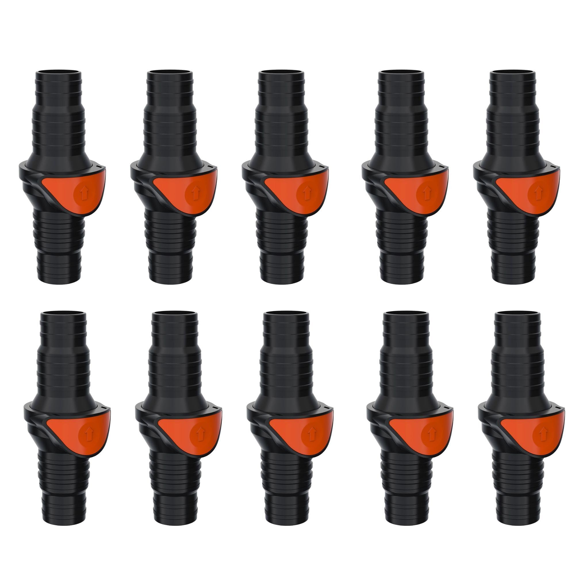 SEAFLO in-Line/ 90° Quick Disconnect Non-Return Check Valve PA6+GF+POM Construction, Anti-Backflow Design, Versatile Applications (Choose Size and Style)