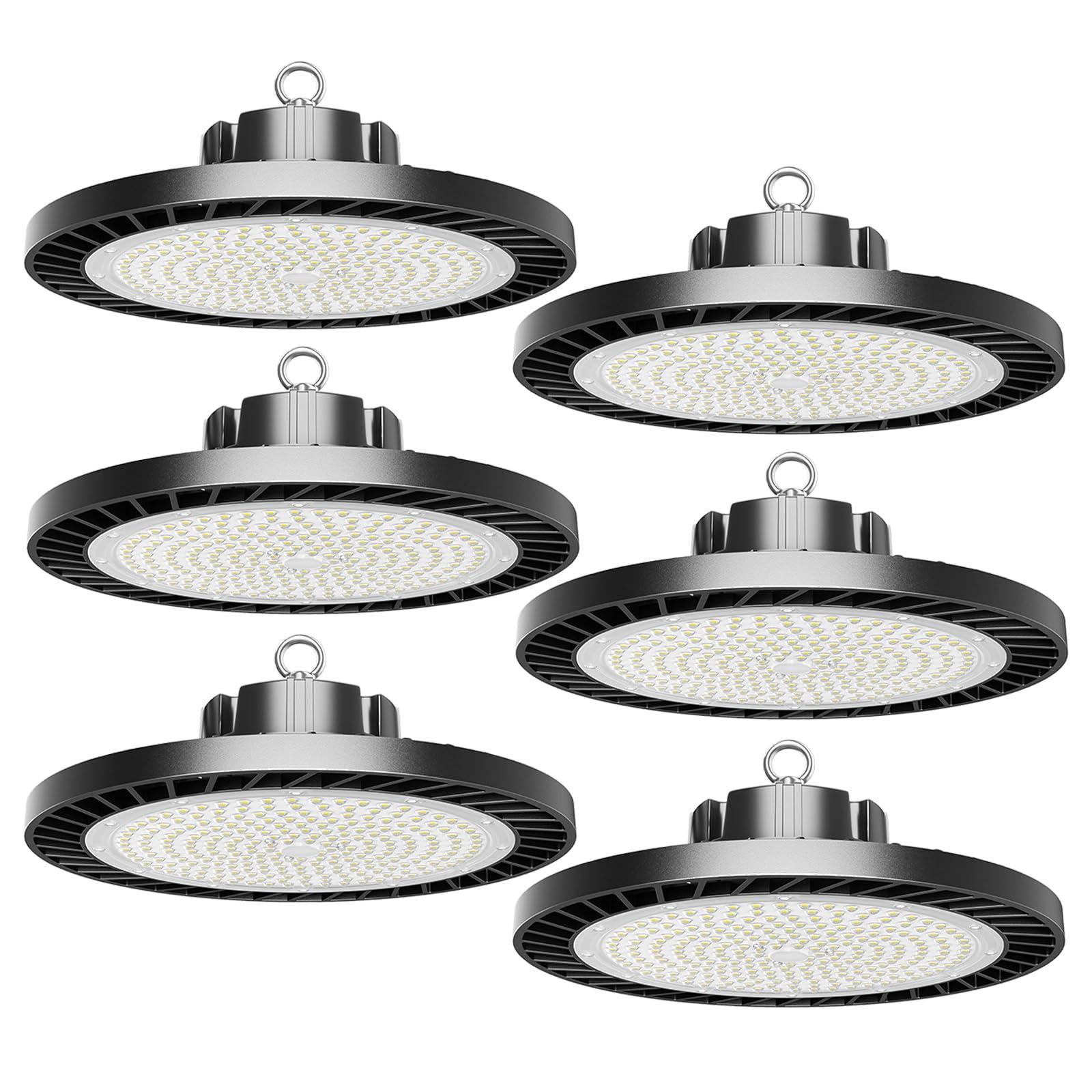 10 Pack LED High Bay Lights 100W 200W 300W 36000LM 6000K UFO High Bay Led Shop Lights AC100-277V