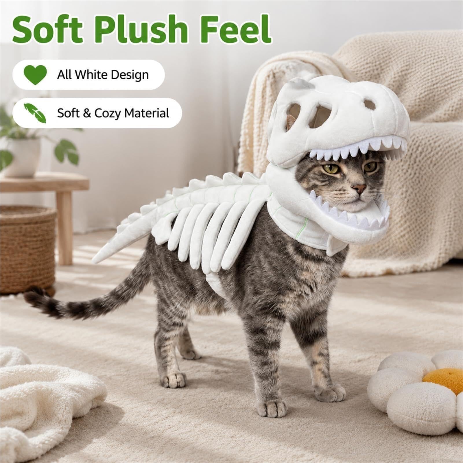 Générique Costume da dinosauro per gatto e cane, costume da gatto