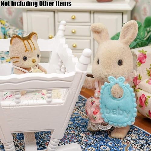 Miniatura 5 de Odoria Juego de guardería de casa de muñecas en miniatura escala 112 preciosa decoración de dormitorio linda - Mini figuras falsas DIY artesanía