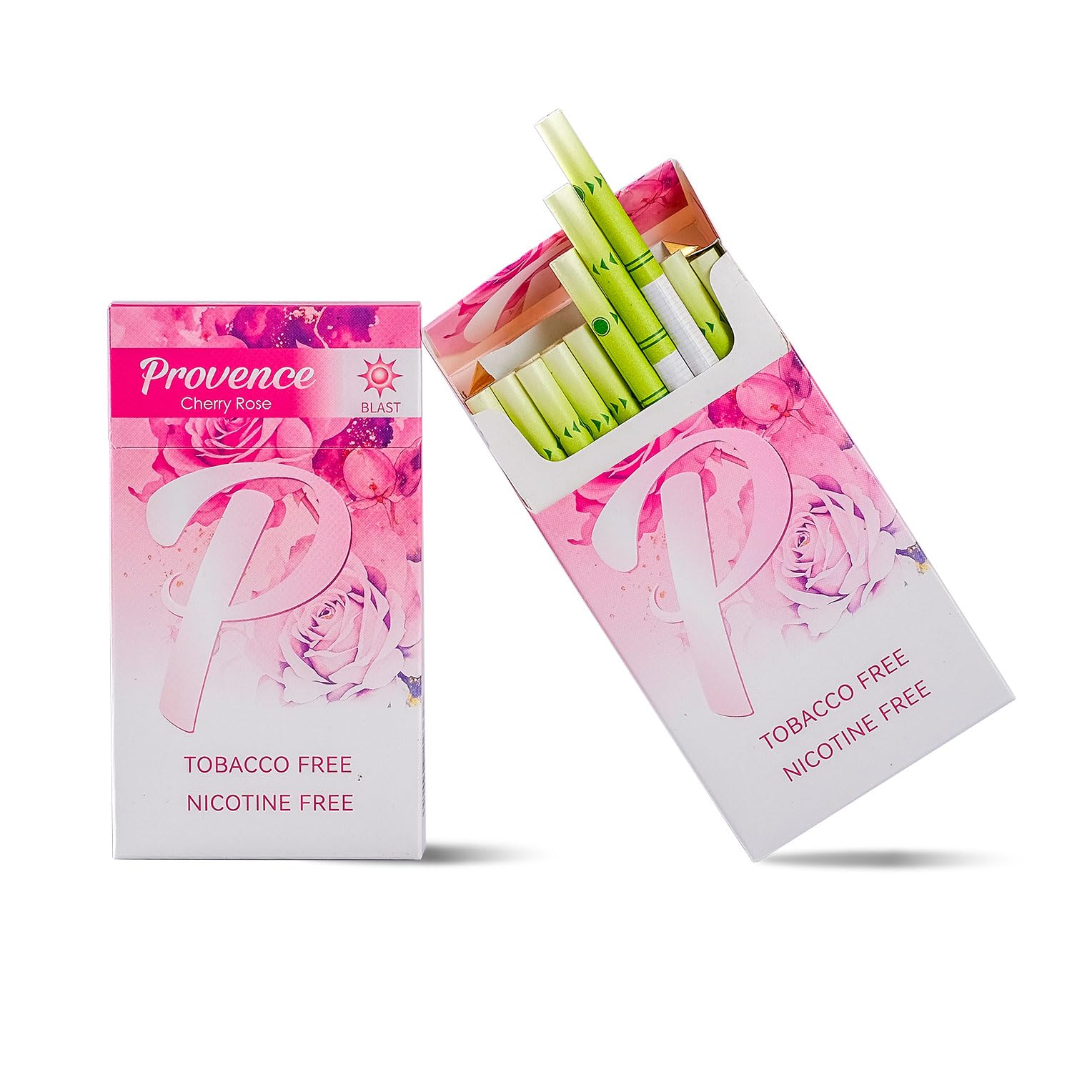 Provence Slim Herbal Cigarettes - Cherry Rose | 2 Packs (40 Sticks)
