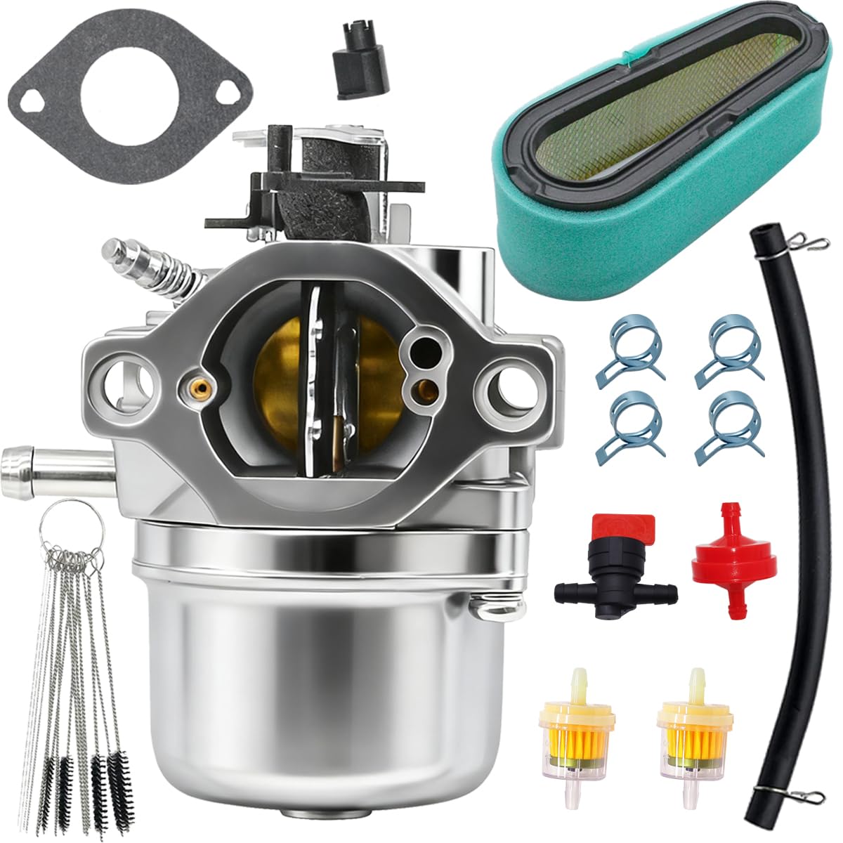 Rebuiman 799728 Carburetor Fit For 498027 499161 498231 494502 494392 Carb replace 790020 794653 794653 794215 with Gasket and Fuel Filter