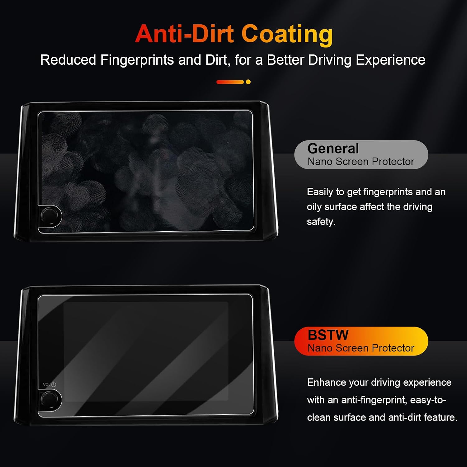 2024 Tacoma Screen Protector for 2022-2025 Toyota Tundra SR/SR5 2024 Tacoma TRD PreRunner/TRD Sport 8-In Pickup Truck Accessories Anti-Reflective Soft Protective Film 2PCS