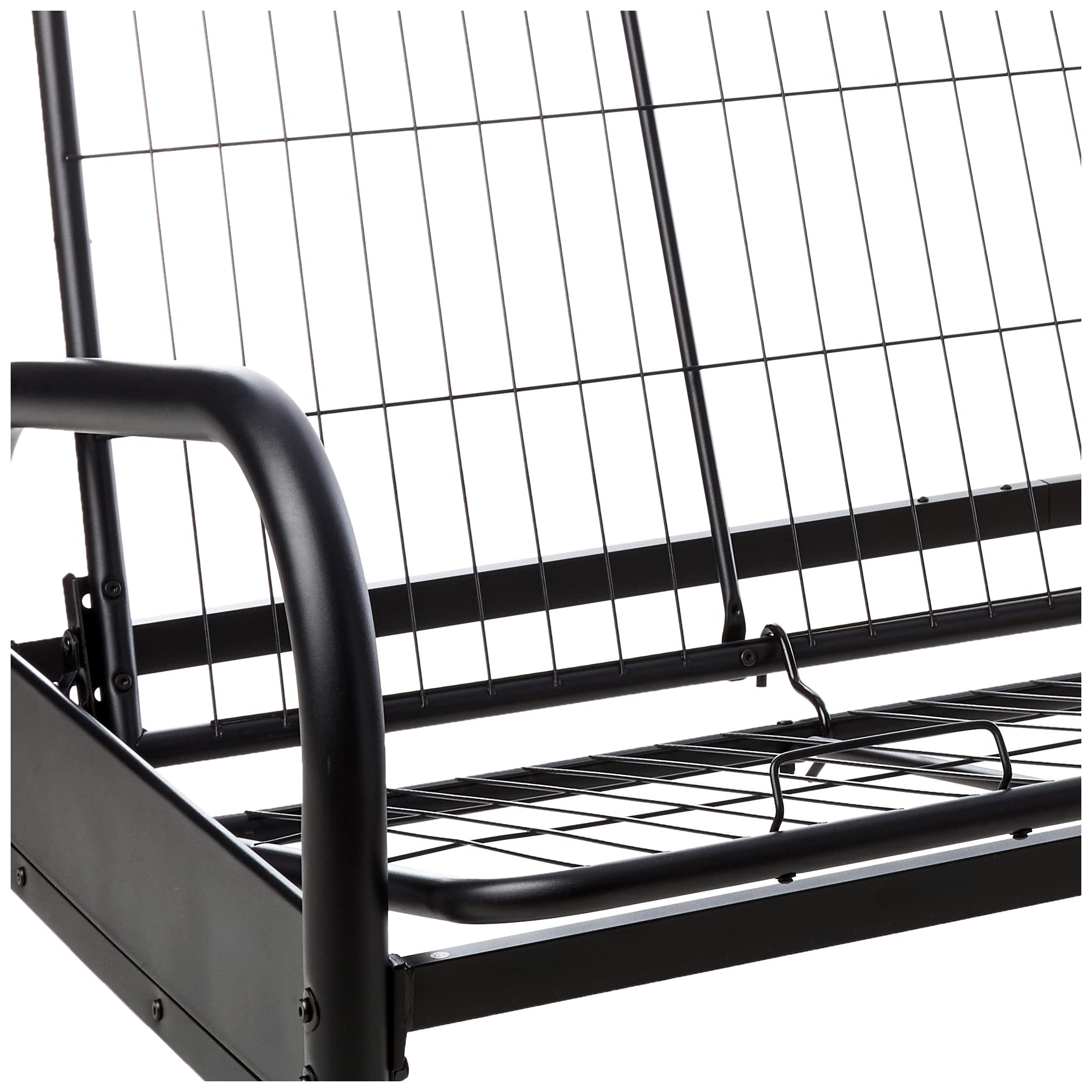 DHP Vermont Metal Futon Frame, Classic Design, Full Sized Black