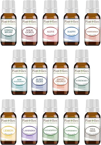 Miniatura 4 de Juego de aceites esenciales 7 individuales y 7 mezclas de 0.3 fl oz, 100% puro, grado terapéutico