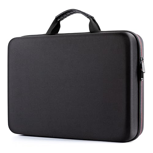 ieGeek Carrying Travel Case for 14.1-17.5 inch Portable DVD Player, EVA Hard Shell Travel Laptop Sleeve Bag, Black