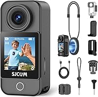 SJCAM C400 4K Action Camera: Pocket POV Cam with 6-Axis Stabilization, 30M Waterproof, Touch Screen & Helmet Mounts
