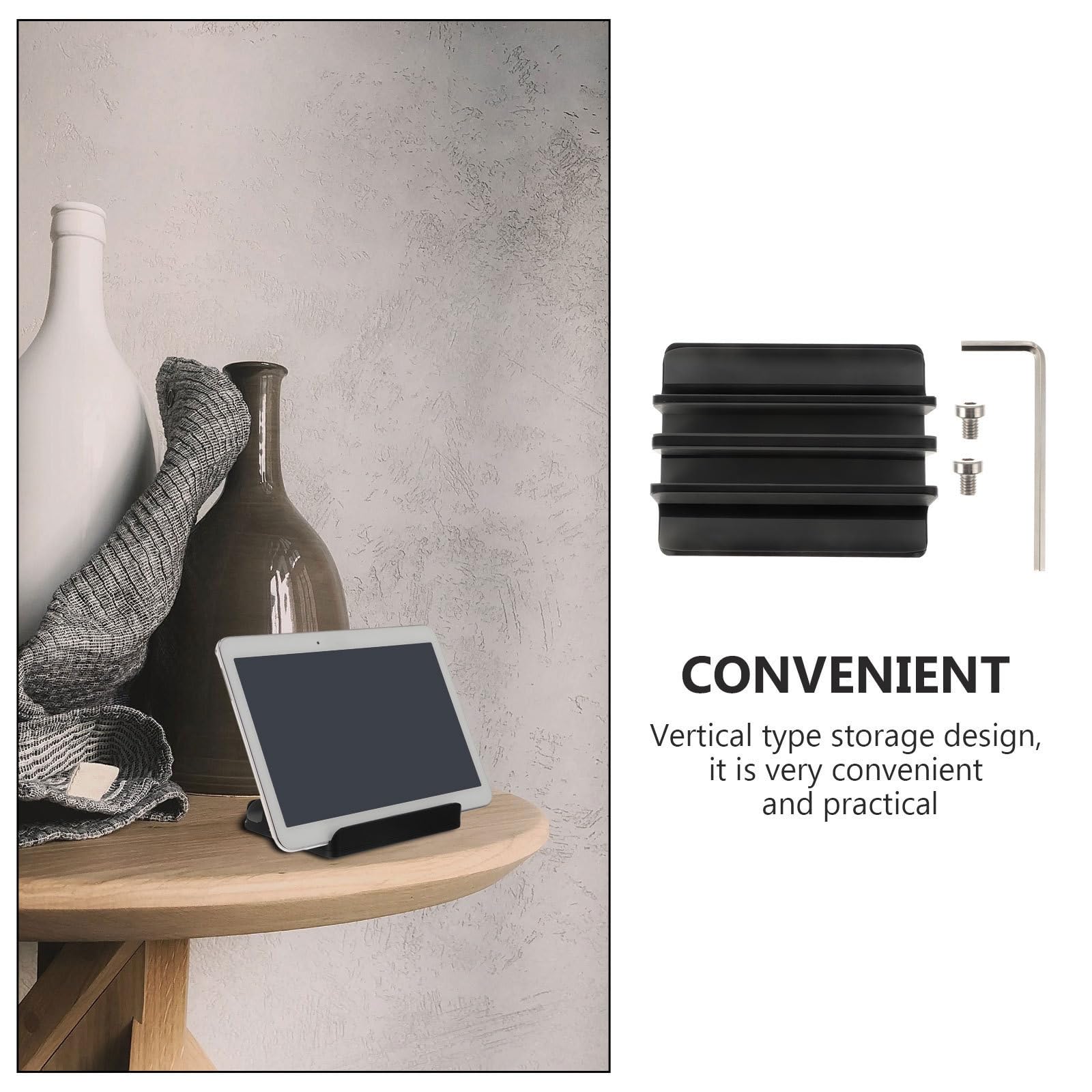 MAGICLULU Lega di Alluminio Supporto Verticale per Laptop, Nero, Leggero