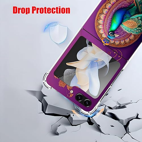 Miniatura 69 de Funda para Galaxy Z Flip 5, bonita funda protectora contra caídas de gato blanco y naranja, a prueba de golpes, carcasa protectora de cuerpo Lindo